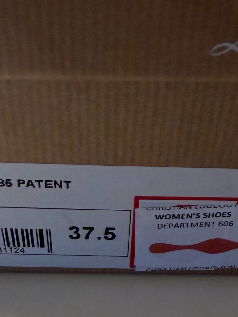 Shoebox Label